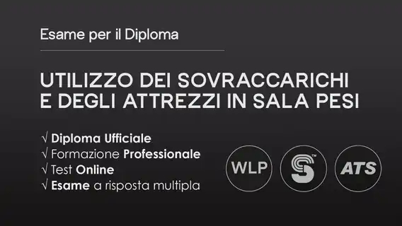 Istruttore Specializzato nell'Utilizzo dei Sovraccarichi e degli Attrezzi in Sala Pesi